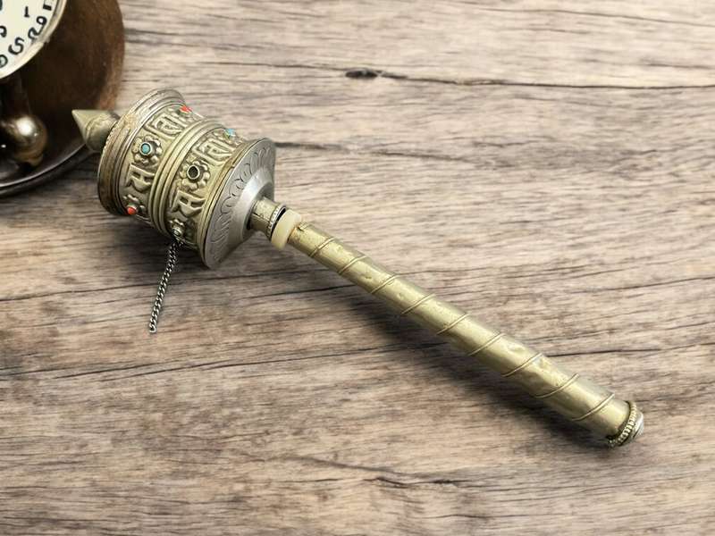 Tibetan prayer wheel