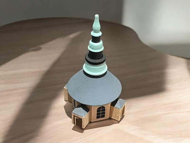 Ornament church miniature