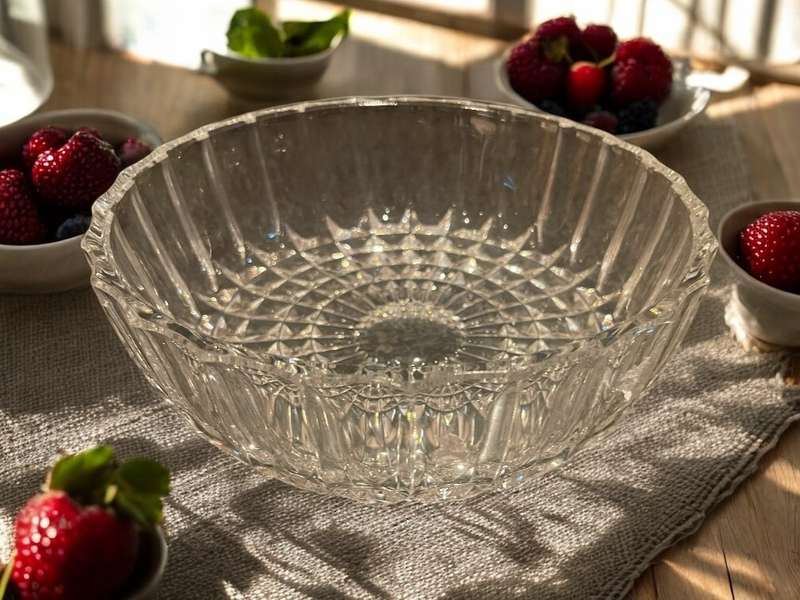 Bowl salad /dessert  crystal