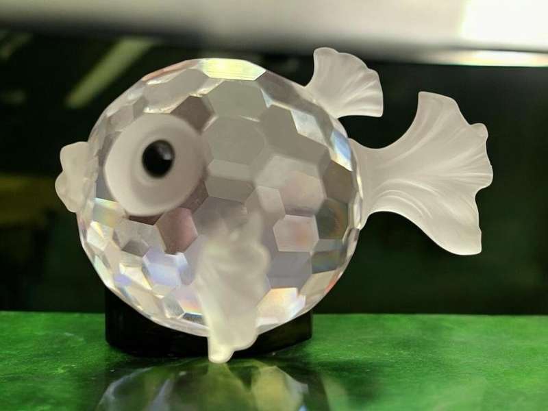 Ornament Swarovski Blow up fish small