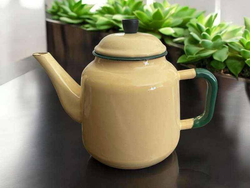 Coffee pot enamel vintage