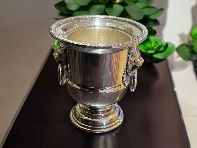Toothpick holder silver plated each