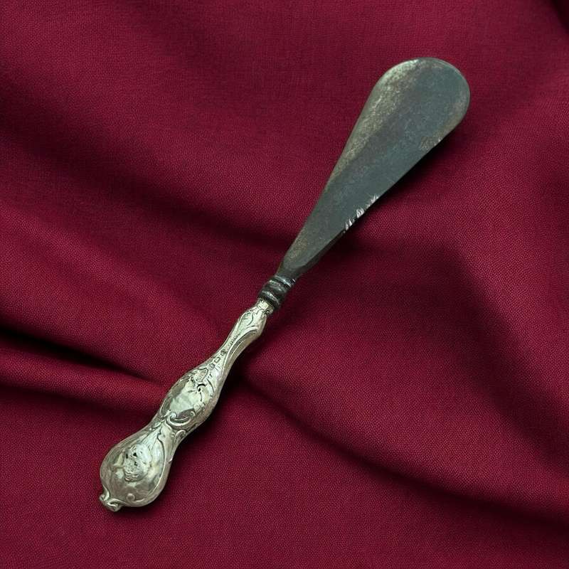 Boot hook Sterling silver handle