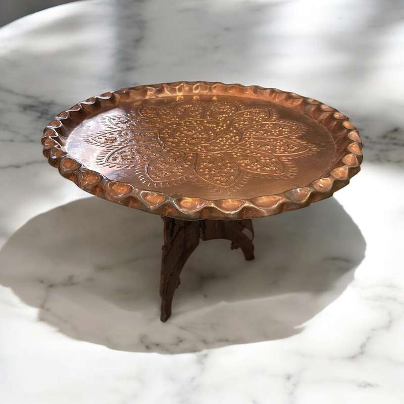 Tray table Turkish copper