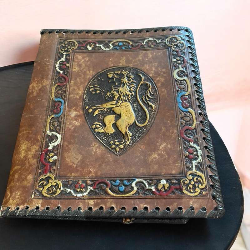 Book cover leather
