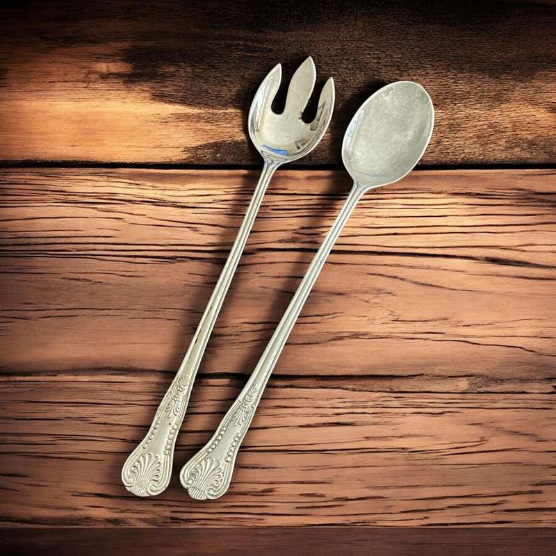 Salad servers set Kings pattern(NR24)