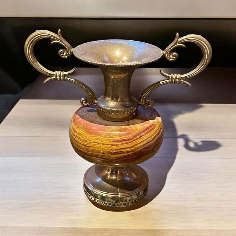 Ornament vase marble