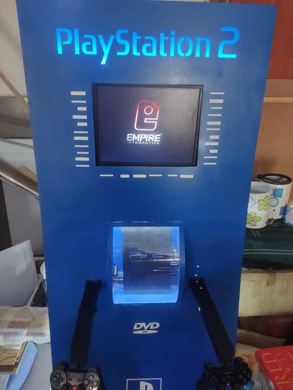 PS2 Kiosk - Playstation 2 (With console and games)