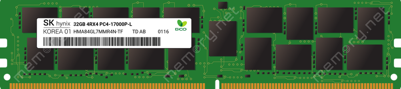 32GB Server RAM DDR4 - SkHynix 4Rx4 PC4 - 2133P - LD0 - 10