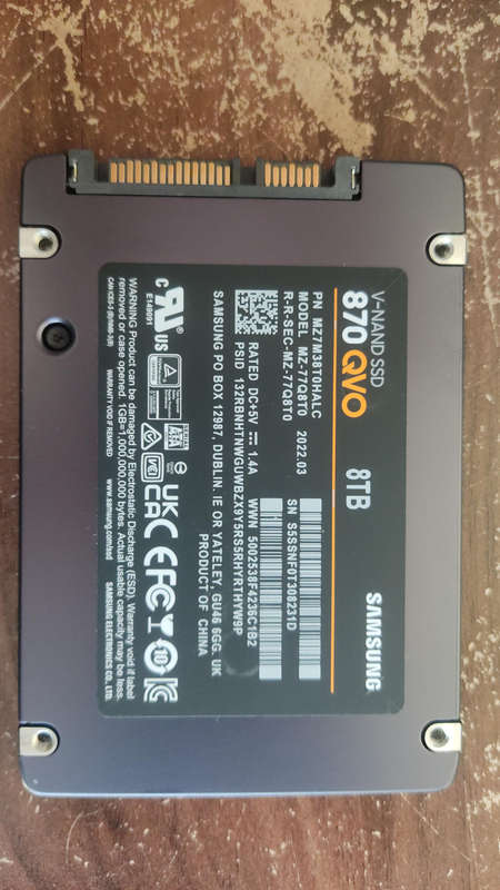 8TB SSD - Samsung 870 QVO
