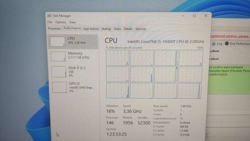 Lenovo ThinkCentre m70q Tiny / 10th Gen Core i5 / 256GB SSD / 8GB RAM