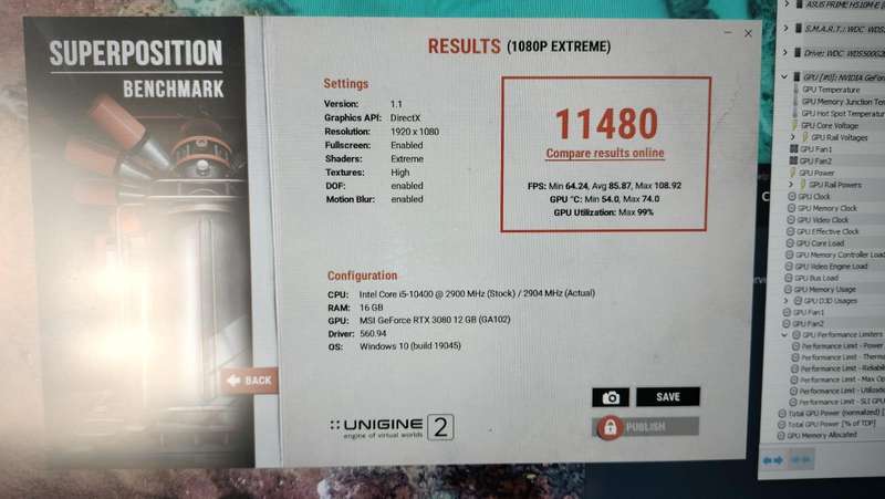 12GB VRAM RTX 3080 - MSI VENTUS 3X
