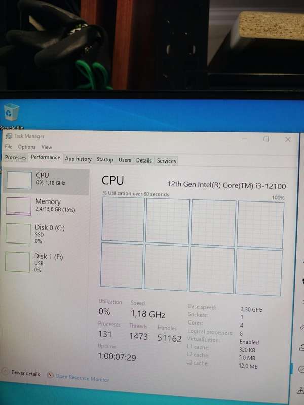 Asus ExpertCentre SFF Desktop PC - 12th Gen Core i3 / 16GB RAM / 480GB SSD