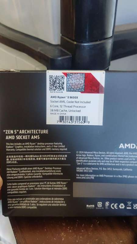 Ryzen 5 9600x CPU