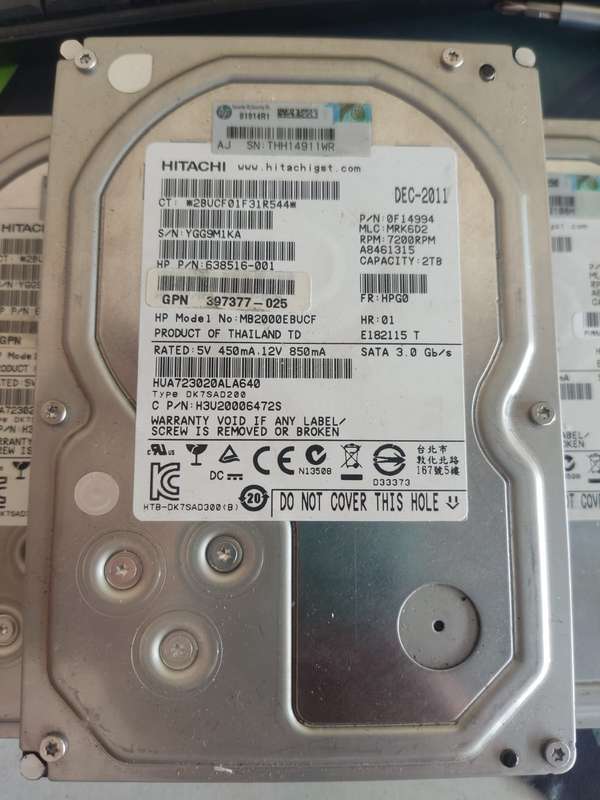 2TB SATA Hard Drive
