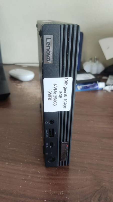 Intel 10th Gen i5 - 8GB - 256GB NVME - Wi-Fi - Lenovo M70q Tiny PC