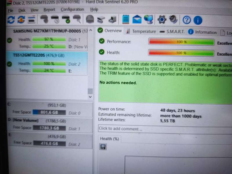 512GB NVME - Transcend