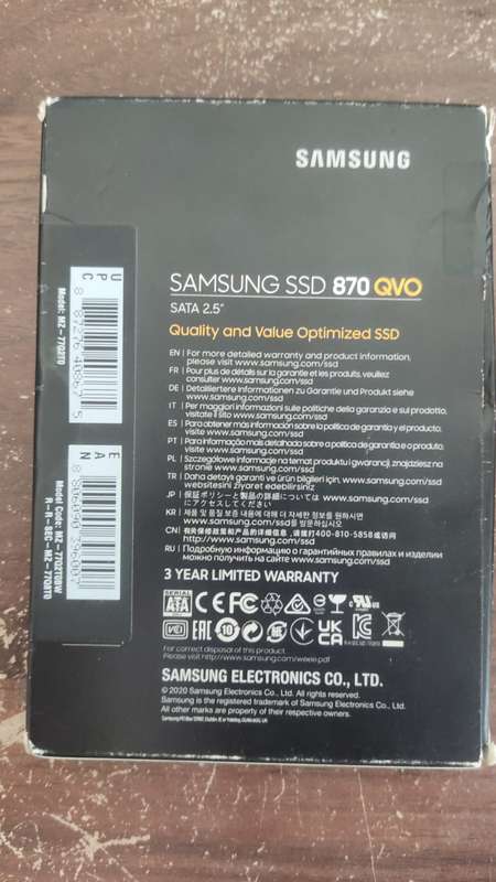 Samsung 2TB 870 QVO 2.5" SSD