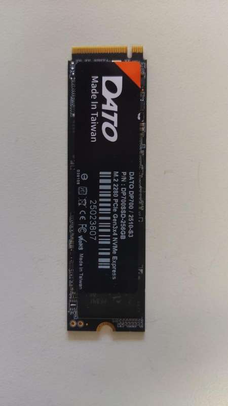 256GB NVME - Gen3x4 - DATO DP700
