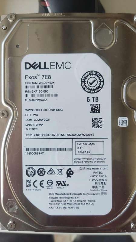 Seagate EXOS 6TB SATA Hard Drive
