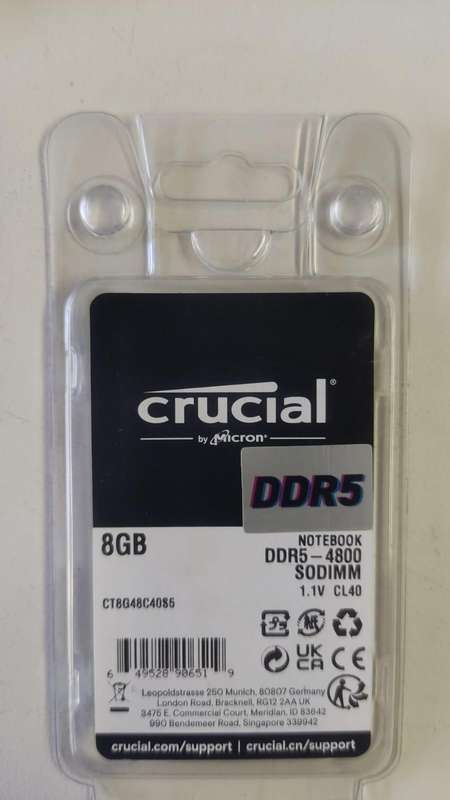 8GB DDR5 Laptop RAM