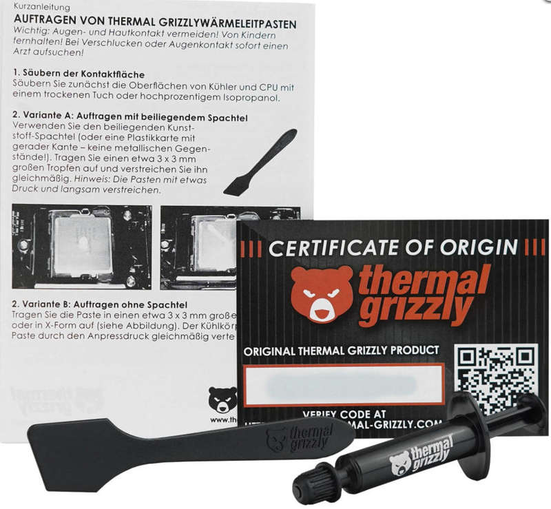 Thermal Grizzly Kryonaut 1g Thermal Paste