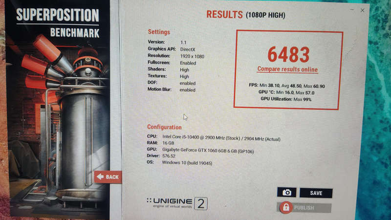 Gigabyte GTX 1060 6GB