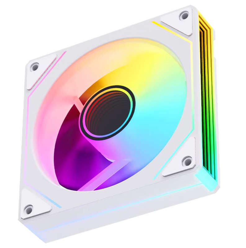 120mm ARGB PC Case Fans - Infinity Mirror Lighting Effect [WHITE]