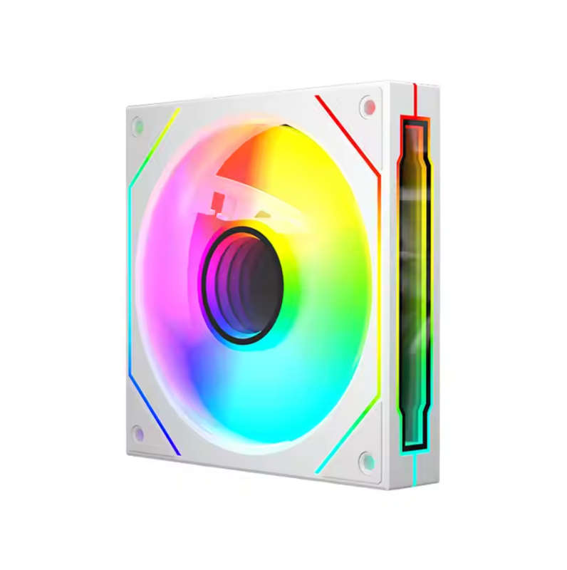 120mm ARGB PC Case Fans - Infinity Mirror Lighting Effect [WHITE]