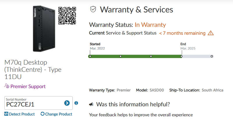 Lenovo ThinkCentre m70q Tiny / 10th Gen Core i5 / 256GB SSD / 8GB RAM