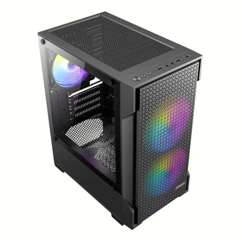 ARGB Gaming Case / mATX & ITX / Mini Tower / Antec VX100M (Includes Fans)