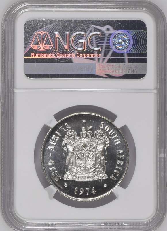 1974 RSA proof silver R1, NGC PF69 - highest grade at NGC
