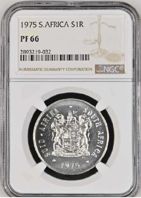 1975 RSA proof silver R1  NGC PF66 - only 6 better at NGC