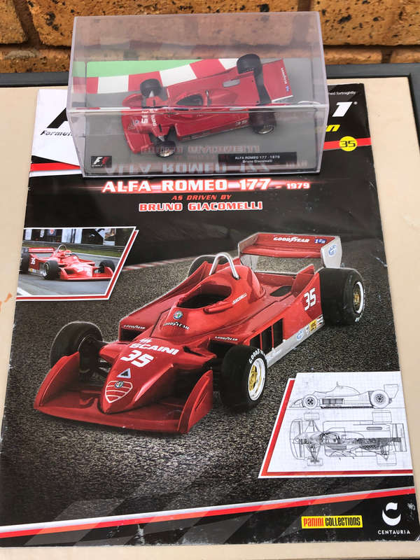 Alfa Romeo 177, 1979 (#35, Bruno Giacomeli) + magazine