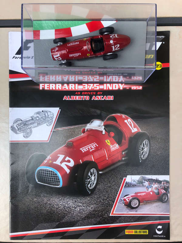 Ferrari 375 - Indy, 1952 Indianapolis GP (#12, Alberto Ascari) + magazine