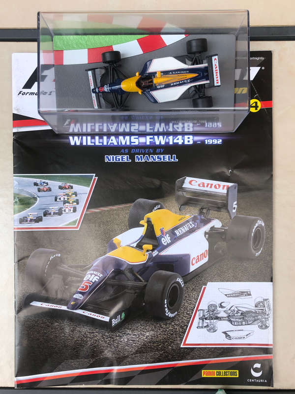 Williams FW14B, 1992 (#5, Nigel Mansell) + magazine