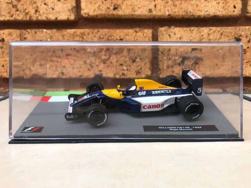 Williams FW14B, 1992 (#5, Nigel Mansell) + magazine