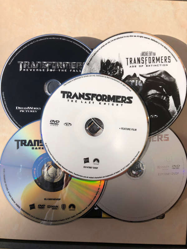 Transformers Franchise (1 - 5) DVD Movie Bundle