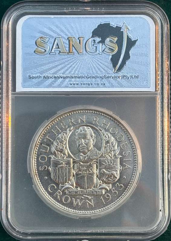 1953 Rhodesia 5 shillings (Crown), SANGS MS62
