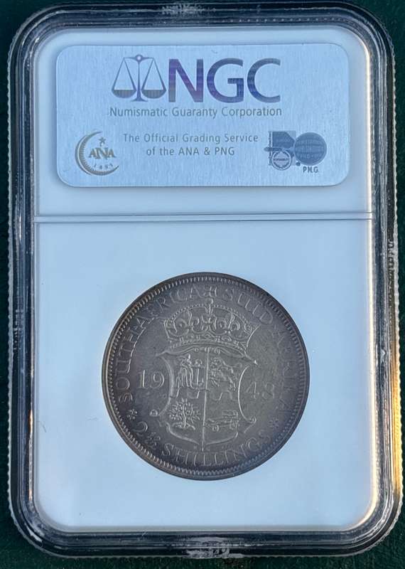 1948 SAU 2 1/2 shillings (half crown), NGC PF64