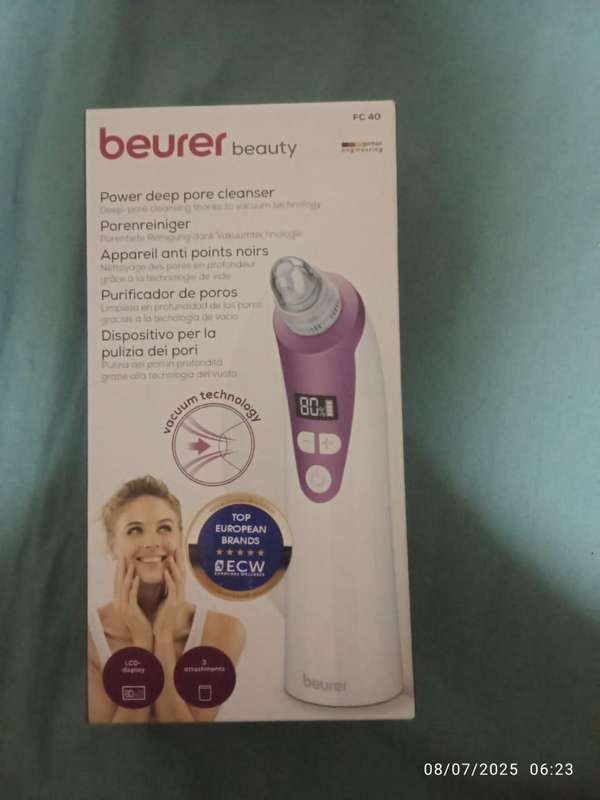 Beurer Pore Cleanser: Power Deep Vacuum Cleanser Rechargeable via USB - FC 41