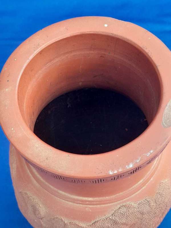 Vintage Chinese Yixing Terracotta Dragon Vase