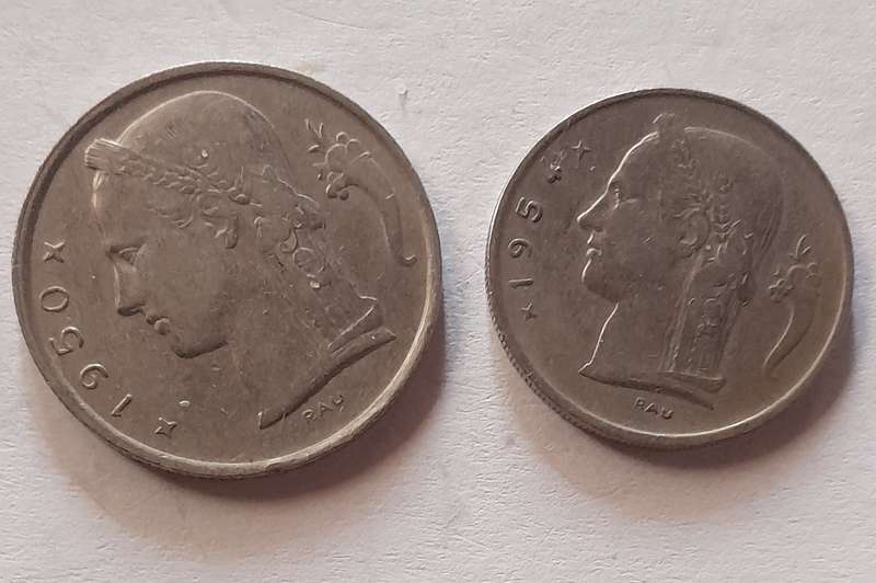 Belgium Francs - 1950 & 1954