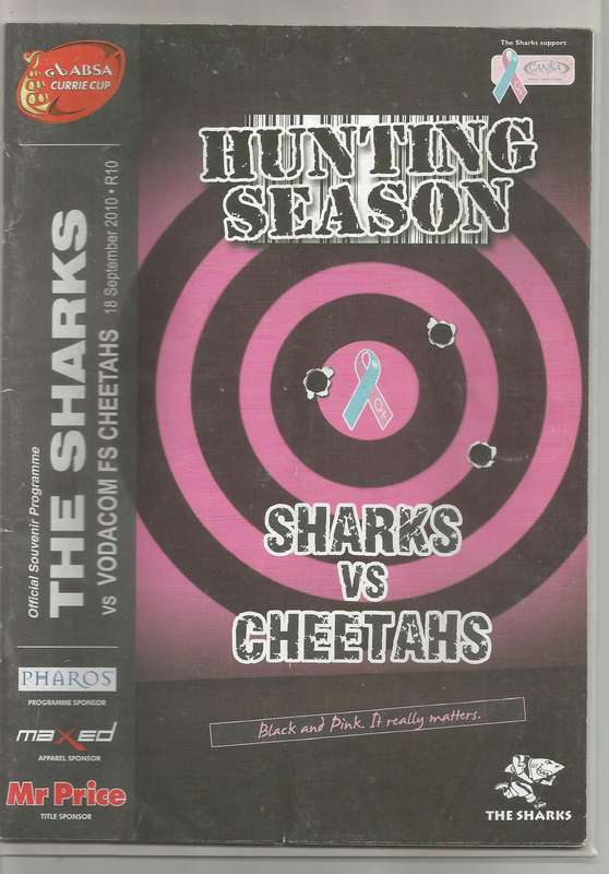 Collectable Sharks Rugby Programmes x 6 Mint condition