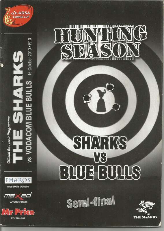 Collectable Sharks - Hunting Season - Rugby Programmes x 5 in Mint Condition