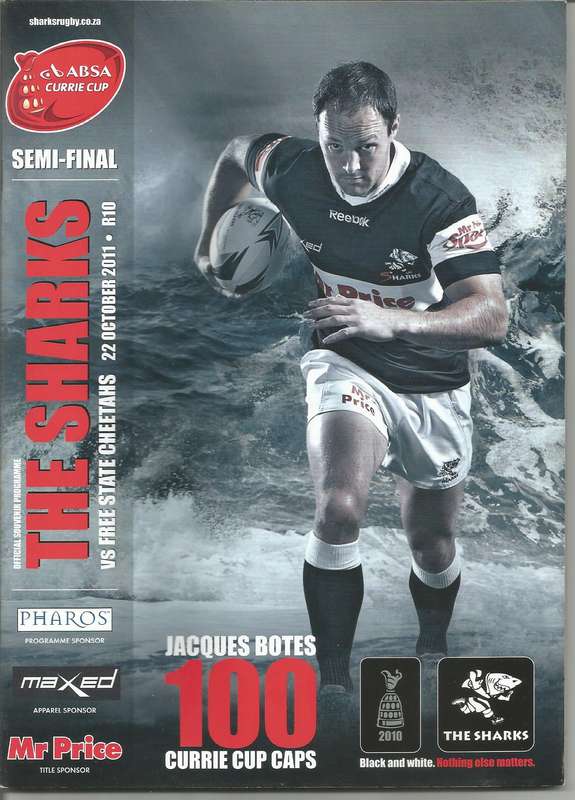 Collectable Sharks 100 Caps Rugby Programmes x 3 in Mint Condition