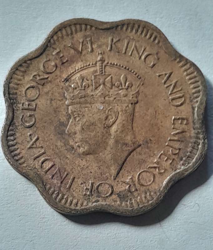 Ceylon 10 Cent coin  1944