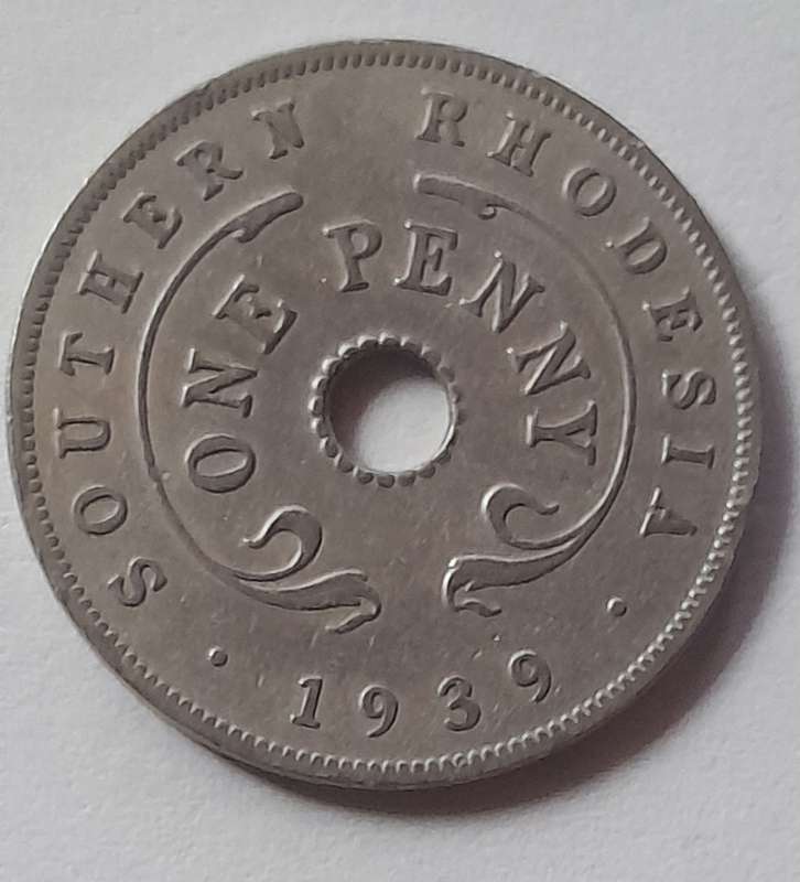 Southern Rhodesia One Penny Coins - 1939 & 1949