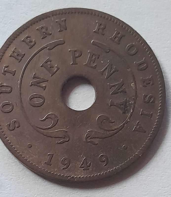 Southern Rhodesia One Penny Coins - 1939 & 1949