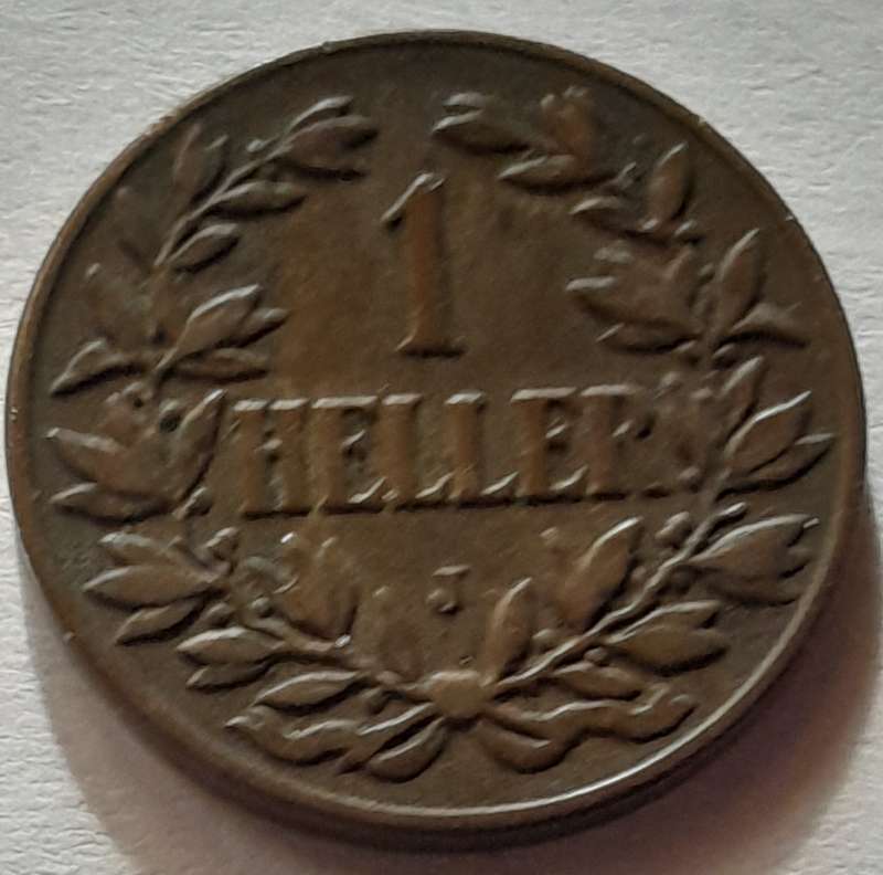 German East Africa 1908 1 Heller Coin